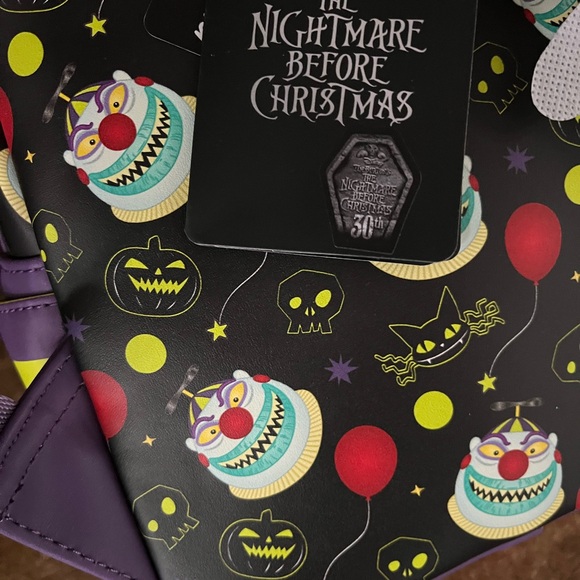 Lounge fly mini backpack nightmare before Christmas clown w/the tear away face - Picture 6 of 14